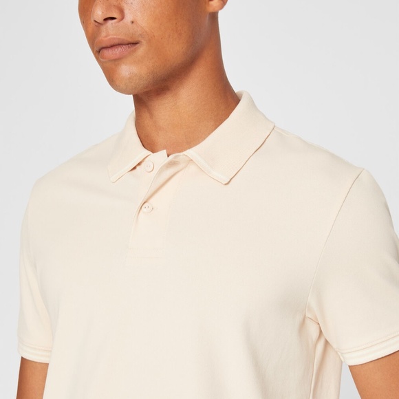 Tipped Collar Polo - Brand New - NEVER WORN - Pink - Picture 3 of 5